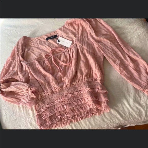 Pink top tie in the middle size medium NWT - Picture 2 of 2